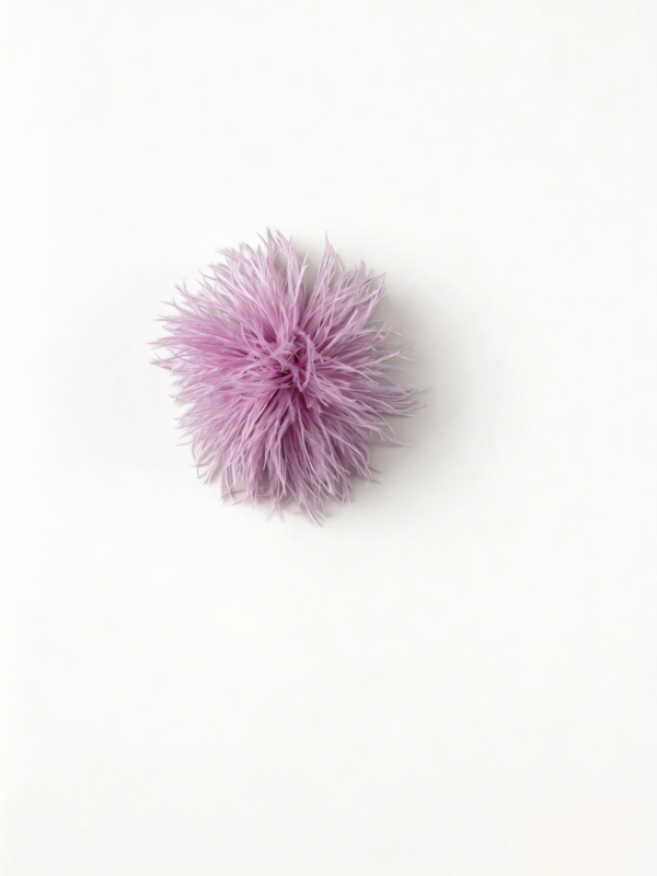Light purple Ostrich Feather Brooch