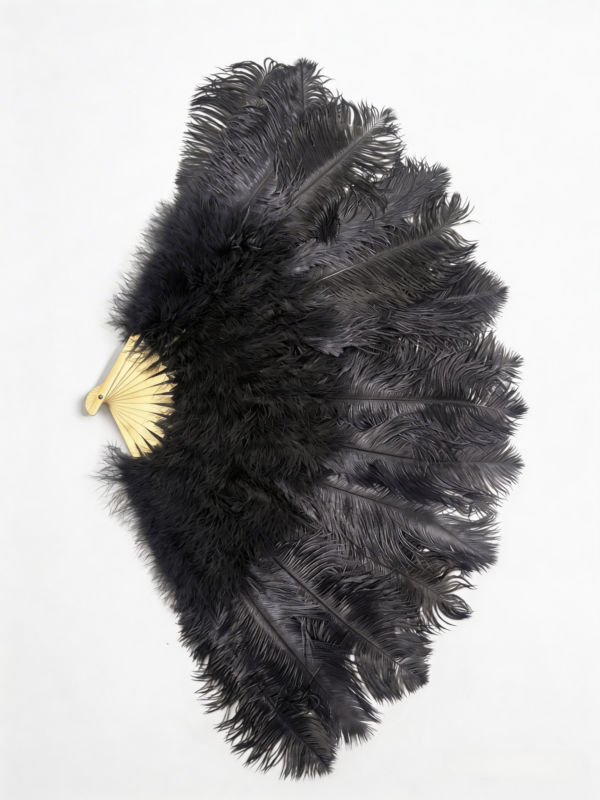large Ostrich feather Fan Showgirl Costume  Dancing fan
