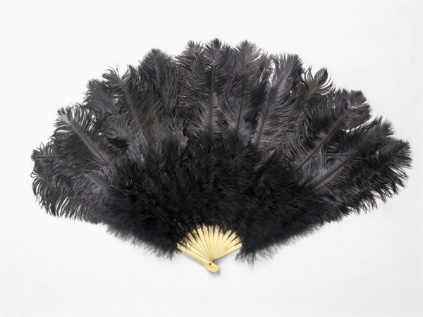 large Ostrich feather Fan Showgirl Costume  Dancing fan