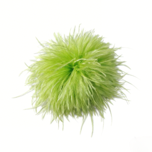 apple Green Ostrich Feather Brooch Natural Feather Pin Evening Gown Accessory