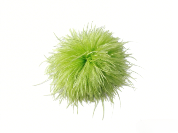 apple Green Ostrich Feather Brooch Natural Feather Pin Evening Gown Accessory