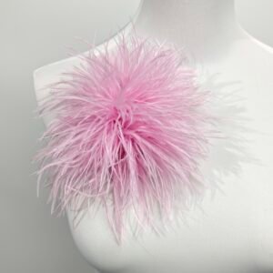 Light purple Ostrich Feather Brooch